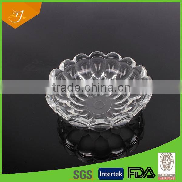 New Glass For 2015 Tableware Novelty Ice Cream Bowls With Flower Design