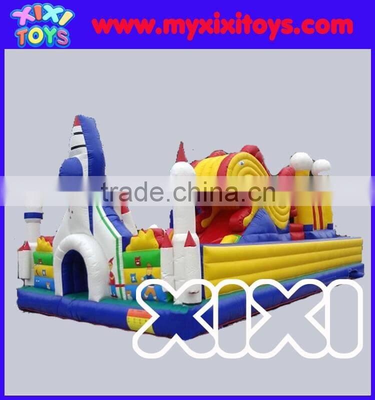 Air plane rocket inflatable children playground