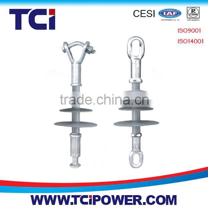 10KV 70KN Polymer suspension insulator W,T coupling for electric fence