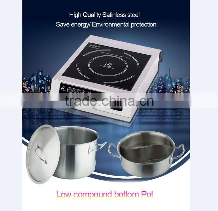 HuaNan Hotel Restaurant Commercial Stainless Steel Induction Cooker Factory H35A