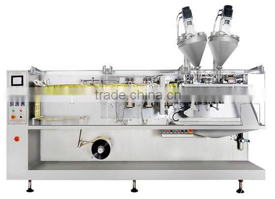 Horizontal automatic packaging machine for powder and liquid, sachet powder granule packaging machine