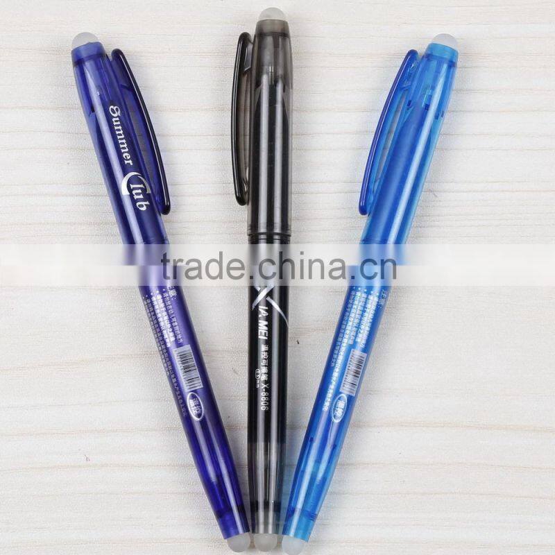 promotional stationery high quality erasable gel ink refill pen for students or office use TC-9008