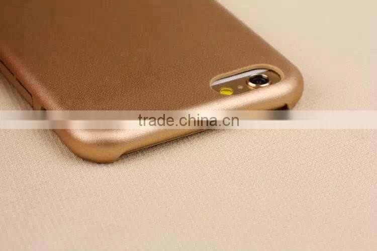 Solid Color PU Mobile Phone Back Case For iPhone 6s Plus