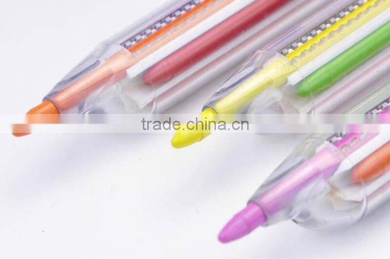 6 colors rotating crayon,kids'crayon,animal crayon