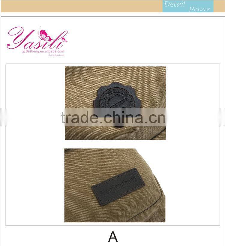 2014 multiple color fashion hiking backpack, cotton canvas backpack for sport in Guangzhou