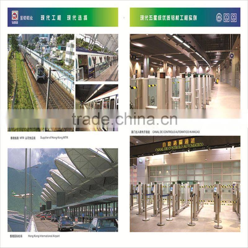 Polished T-slot square shape profile customized size extruded aluminium 6063 t5 extrusion alloy profile