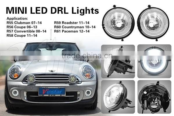 Mini LED Rally Light Mini R50 third brake light Mini R55 LED Fog light Mini LED Headlight F55 F56 with CE & E-mark
