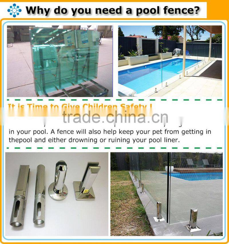 Export to Australia frameless glass pool fence AS/NZS 2208