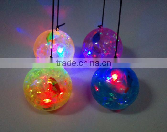 65mm rubber flashing led bouncy ball