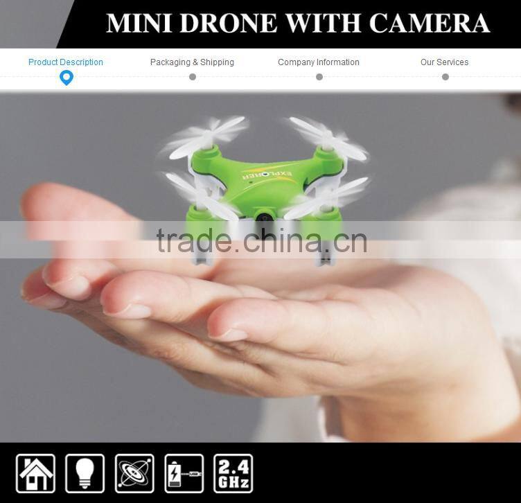 Nano Mini Remote Control Quandcopter 2.4Ghz Professional RC Toy Drone with Camera
