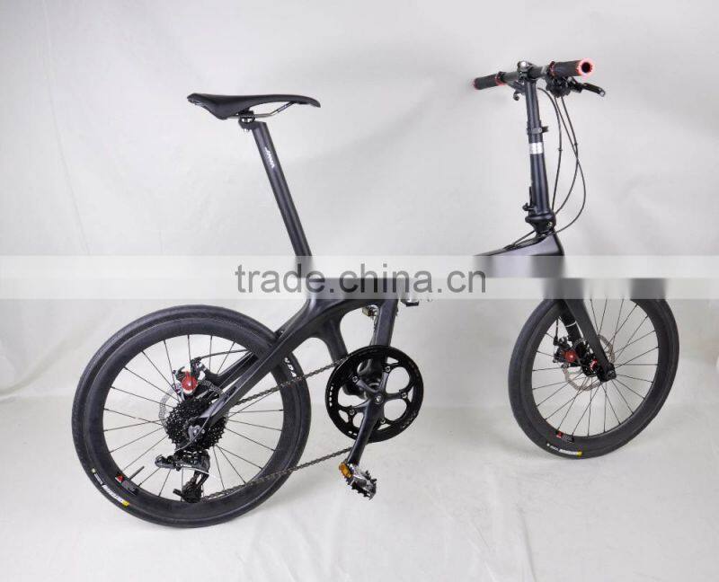 Dengfu Carbon 20" high quality light weight cheap folding bike oem manufacturer