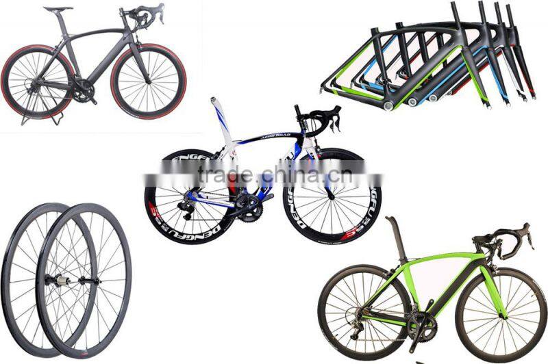 Hot!!! DIY carbon road bike frame DI2 groupset carbon road bicyle customized frame and wheelset