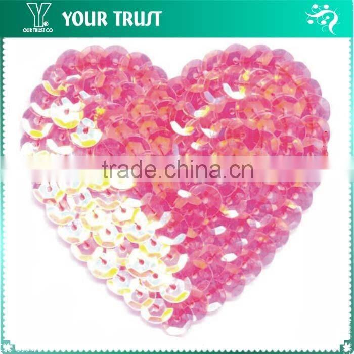 Width 3.5 Centimeter Flower Custom Wholesale Sequin Applique Patches