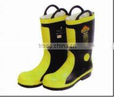Fire fighter rubber boots