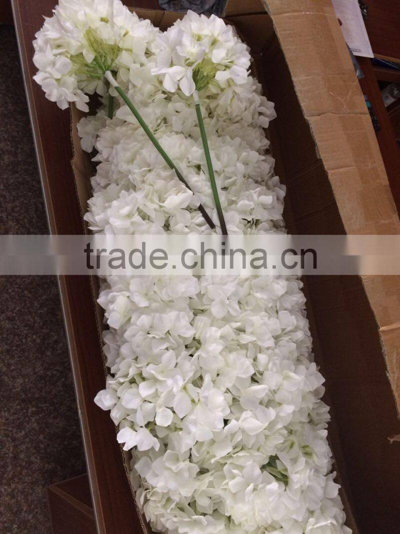 Wholesale Cheap Real touch silk artificial flowers wedding flowers single stem hydrangea