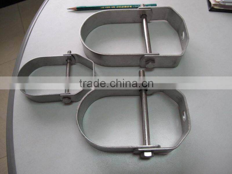 Oval pipe clamp