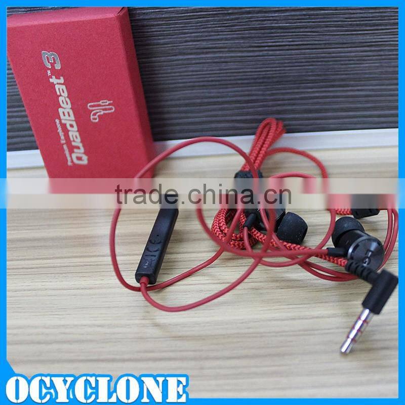 Woven pattern Bundle Earphones for huawei mate 8 mobile phone
