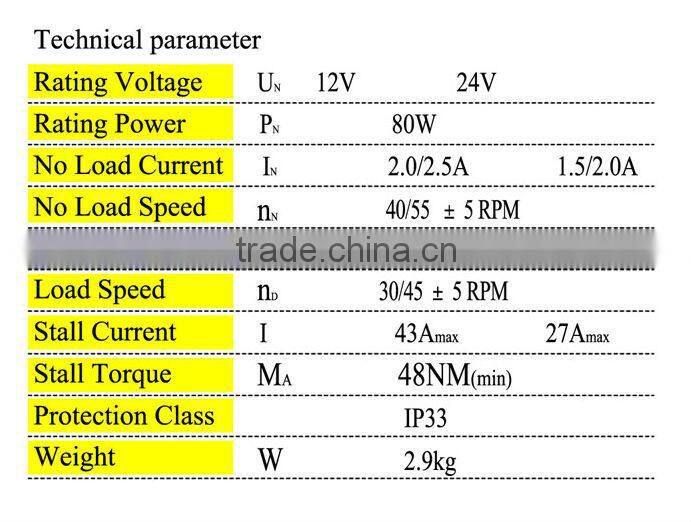 ZD1830/ZD2830 Bus windshield Wiper Motor, garage door motor