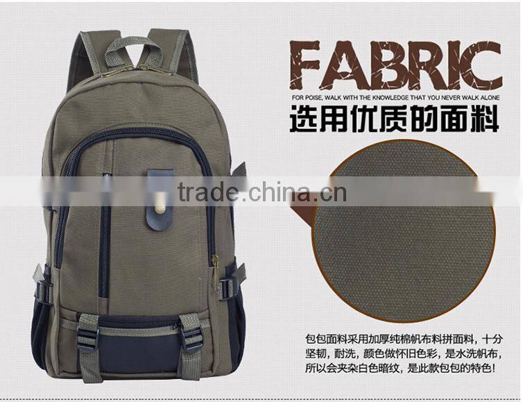 Best selling travel backpack bag canvas wholesale backpack