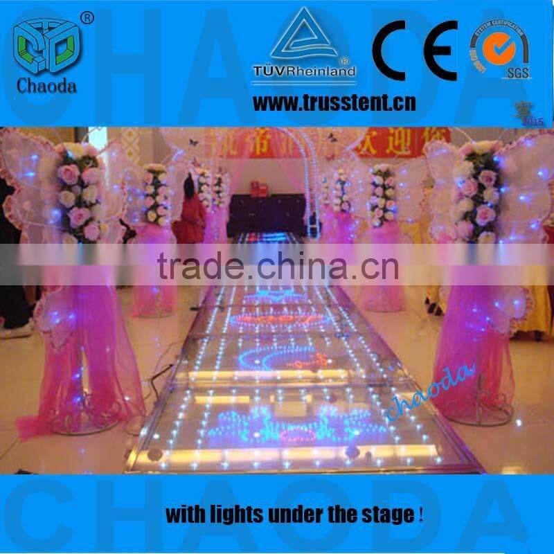 Outdoor concert event clear wedding stage decoration design
