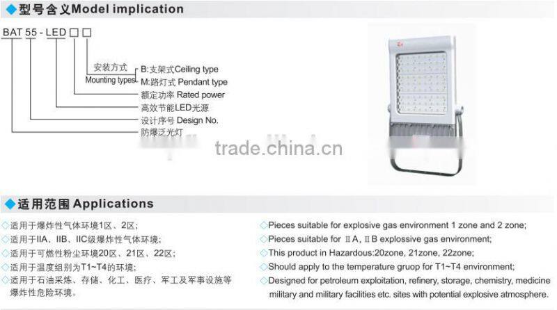 Best China LED explosion-proof energy-efficient floodlight lamp (IIB,IIC,DIP