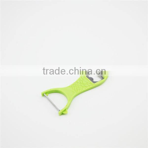 Cute fish shaped bottle opener with peeler