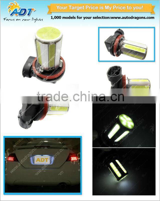 News Style Pair of H8 White Car Replacement Light LED Side Light Projector Lens Wedge Bulb Lamp For Car