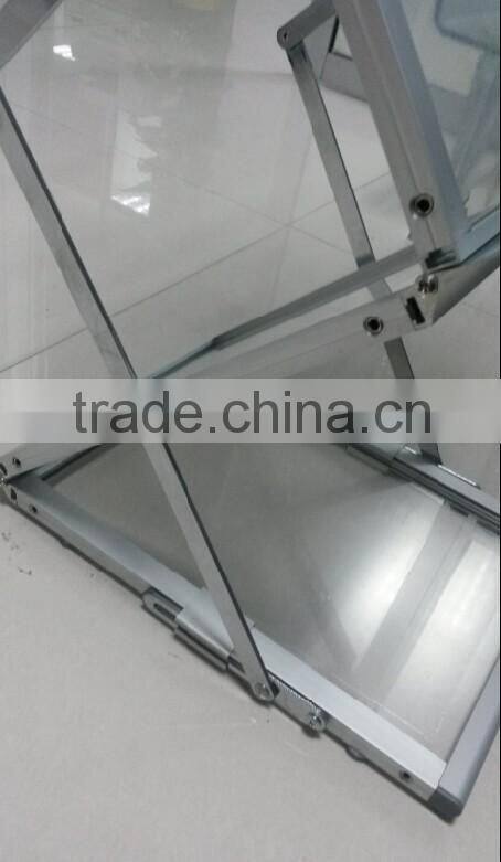Portable brochure holder,literature display rack A4 size acrylic pop up stand