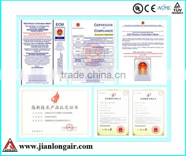 CE certificated piston air compressor 2065 without tank for sale