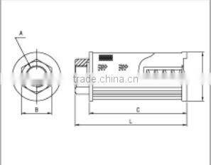 MF5 hydraulic oil suction filters with bypass