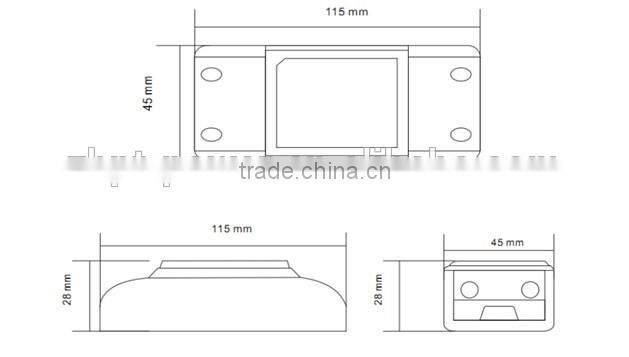 PA-64300 20W 100-240VAC 300mA Constant Current LED Driver Plastic Covers with CE Certification 3 Years Warranty