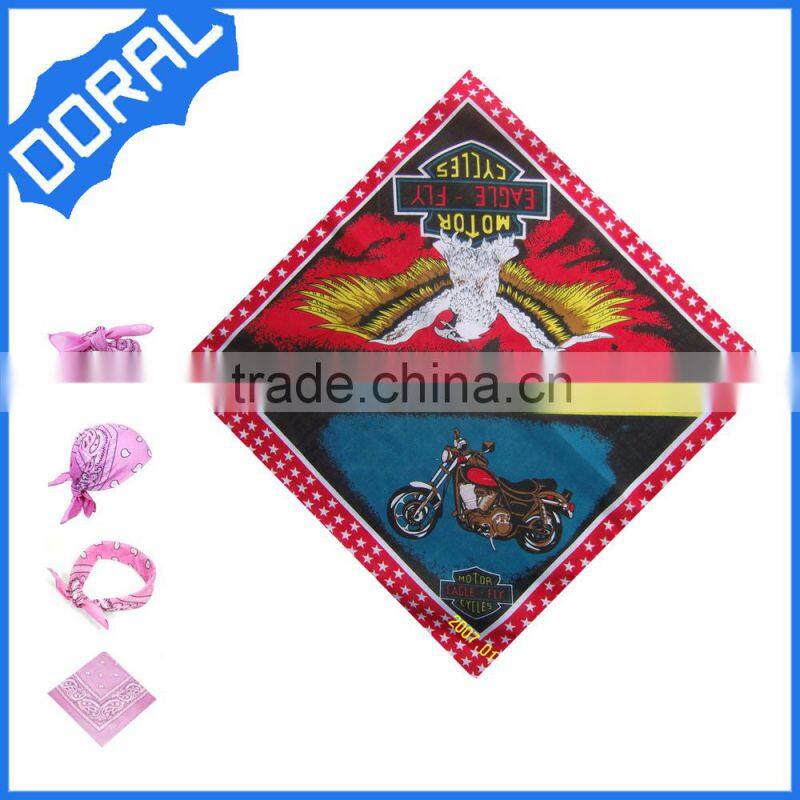 Factory direct sales of high quality environmentally friendly organic soft 100% cotton bandana