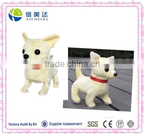 Walking and barking chihuahua dog plush toys electric toy