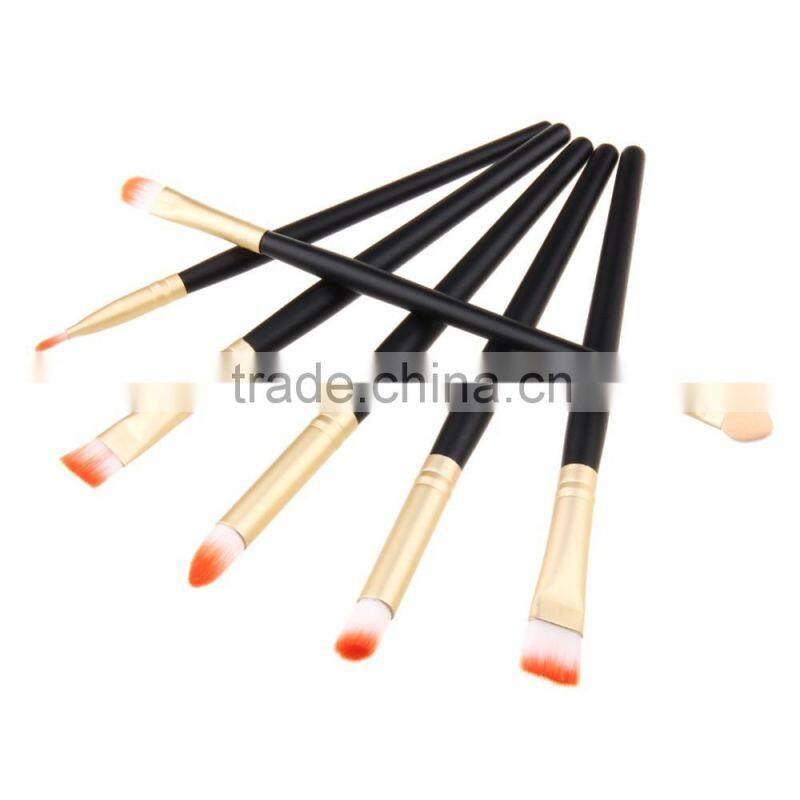 6pcs Makeup Eyeshadow Nose Shadow Smudge Brush Set Makeup Tools Kit