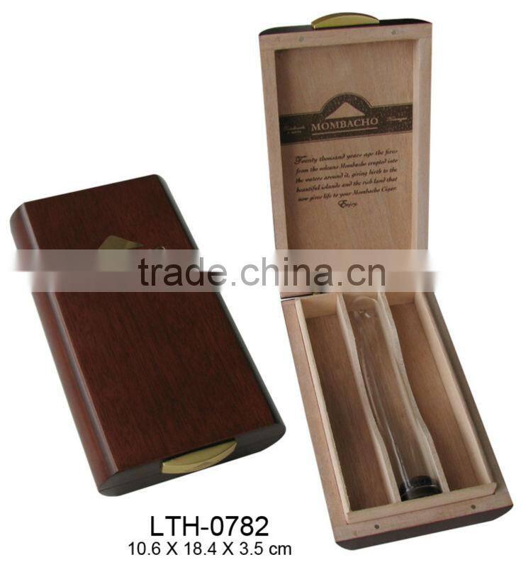 custom MOMBACHO wooden cigar packing box wholesale cigar gift set price