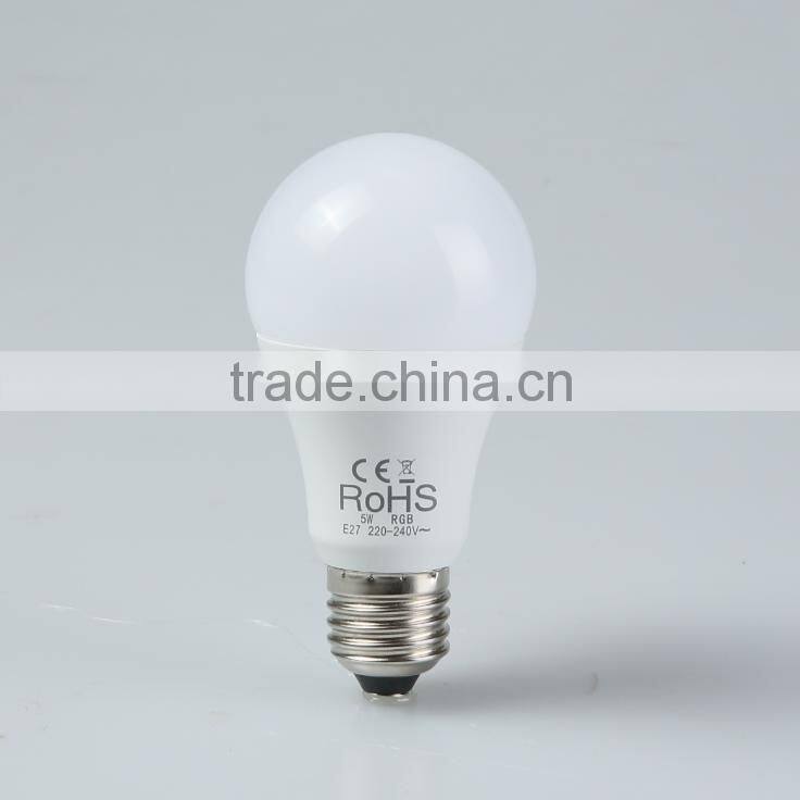 TIWIN cheap E27 220-240V CE ROHS 5W led RGB Bulb
