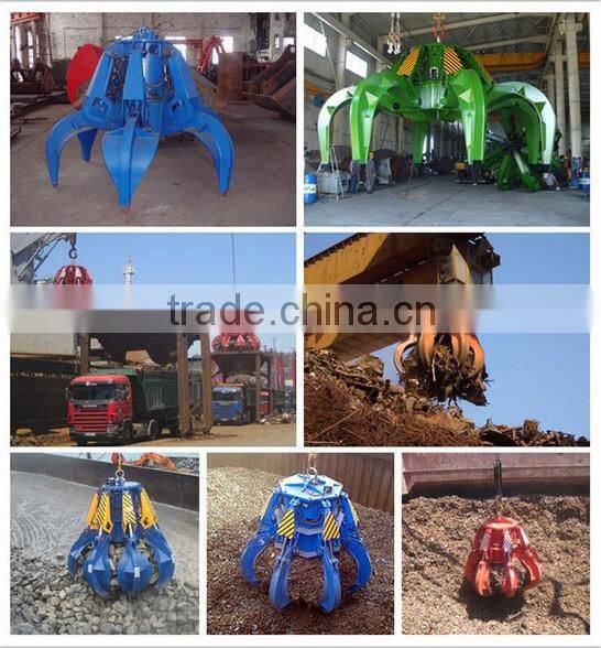 Hydraulic excavator grab bucket