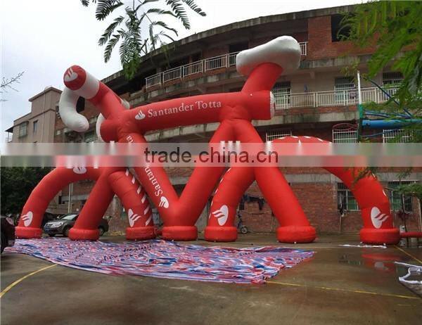 Inflatable Bicycle Model, Red Giant Bike Shape Model Hot Sale