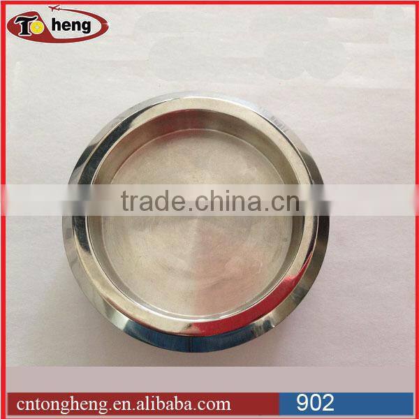 Stainless steel polished recessed and flush shower door cup pull