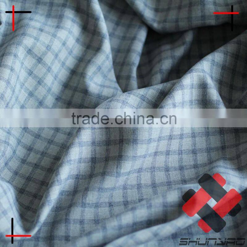 ATY yarn wool melange plaid fabric not yarn dyed