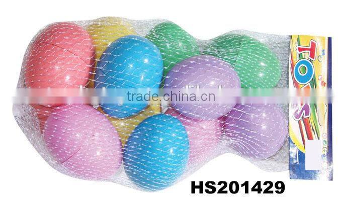 colorful empty large plastic egg