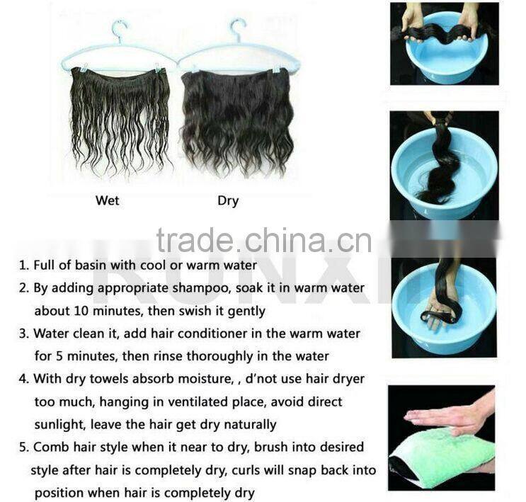 wholesale 20inch good clip on human hair extension