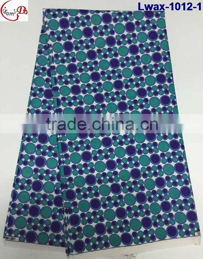 Lwax-1012-9 royal blue African Jacquard style cheap wholesale african wax print fabric