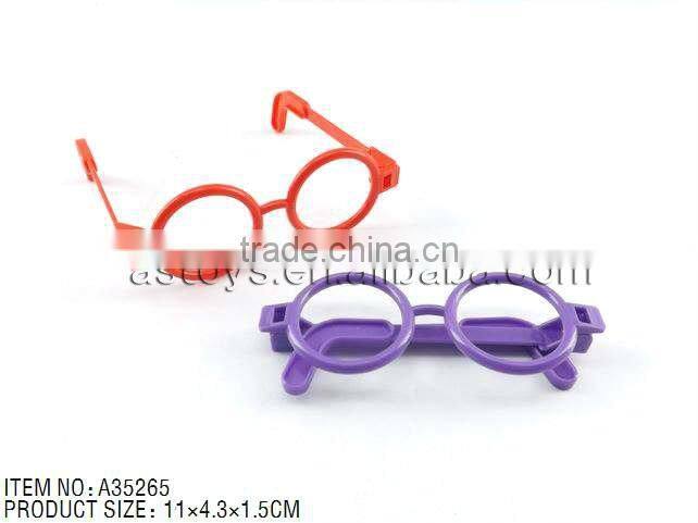 Promotional Colorful Small Plastic Glasses Frame Toy For Baby