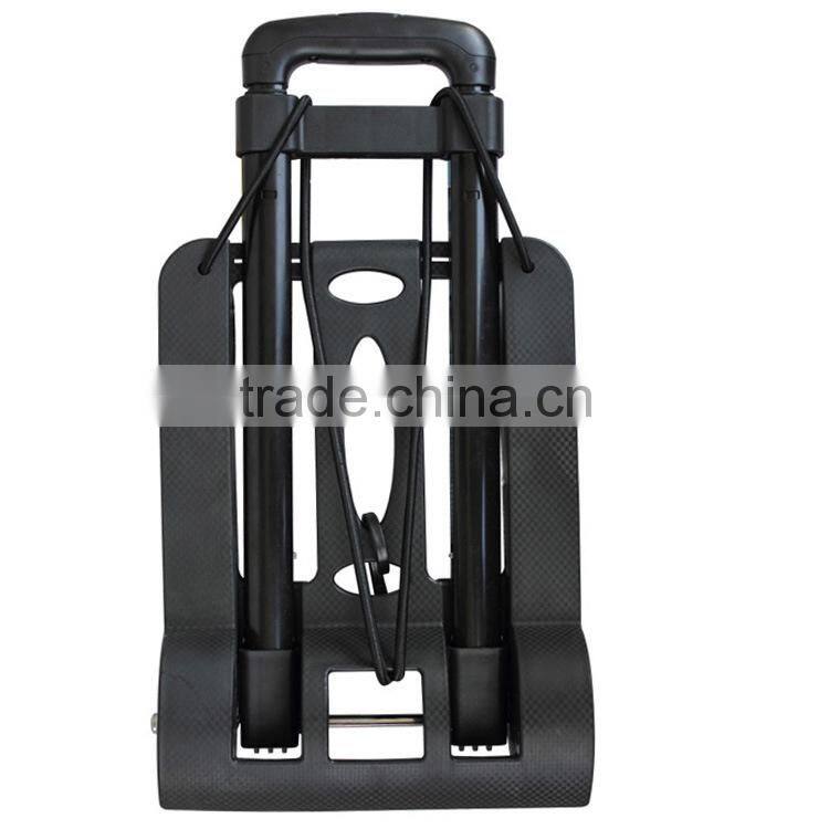 Lightweight luggage metal folding cart /Portable folding shopping luggage trolley/Multi-function telescopic folded shopping cart