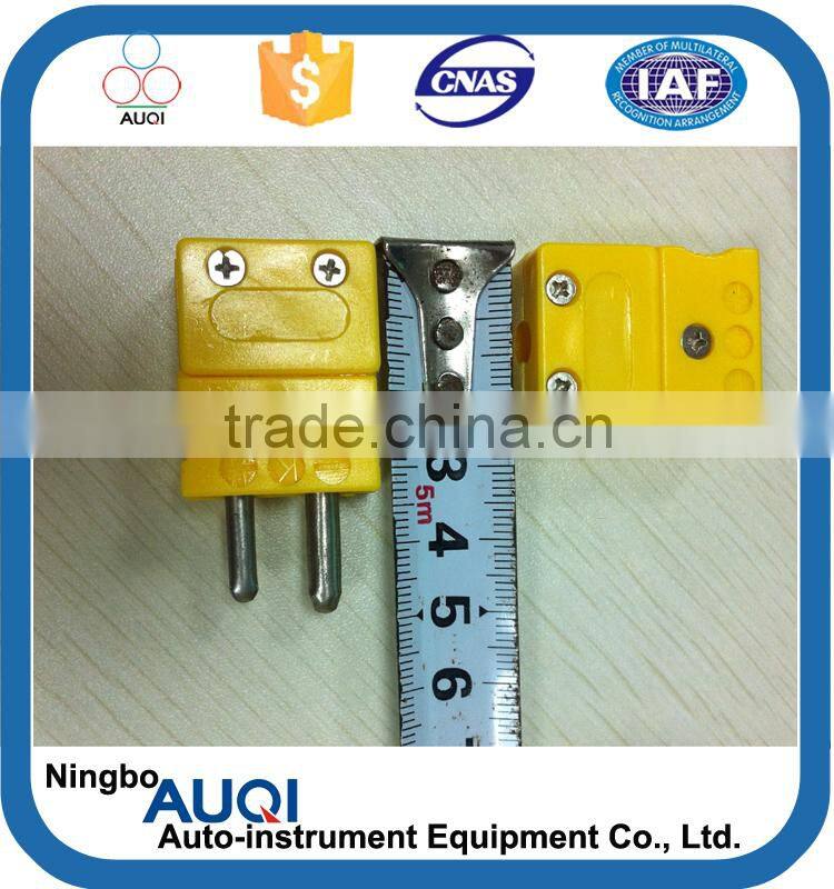 Thermocouple accessory cable connector, waterproof electrical connector, female k type thermocouple connector