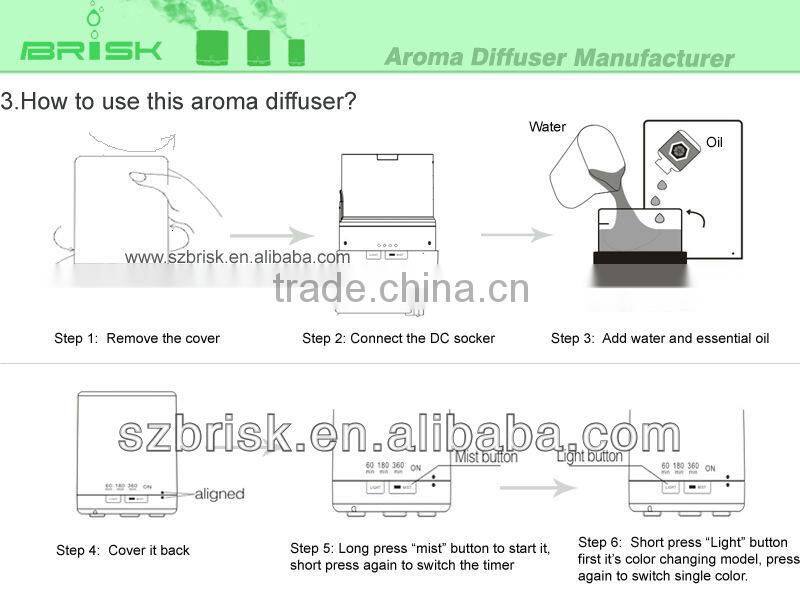 mini aroma diffuser 300ml humidifiers BK-EG-FD10