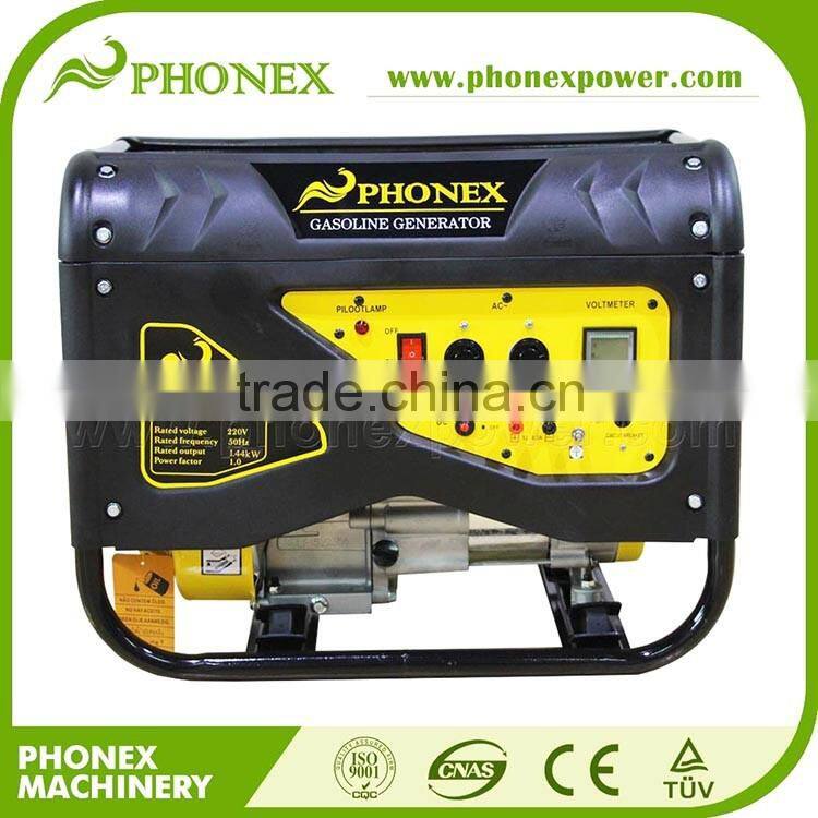 Phonex Silent Gasoline Generator 6.5hp Gasoline Generator 2.5kva Gasoline Generator