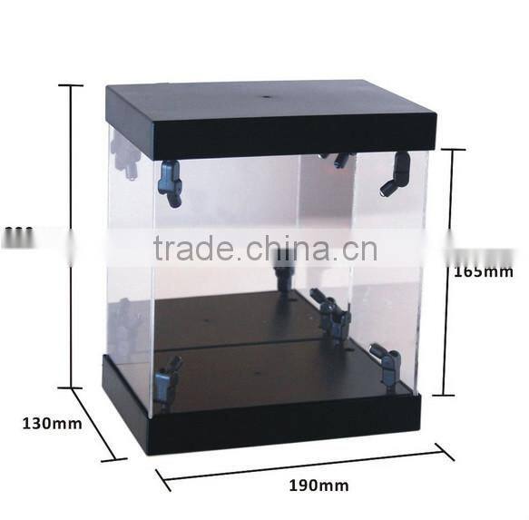MB Display Box Acrylic Case LED Light House for Crystal Harp