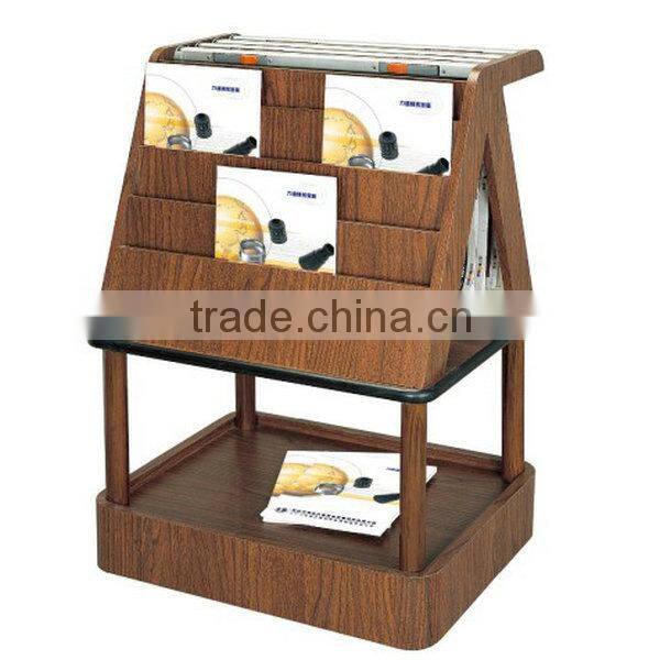Commercial Free Standing Magazine Rack Leaflet Stand Brochure Holder